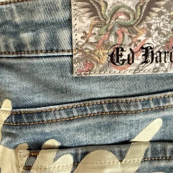 Ed Hardy Tiger Graphic Denim Jeans size 28 - Picture 5 of 10